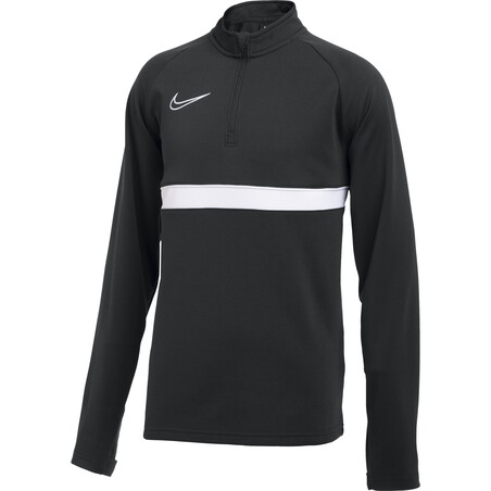 Sweat zippé junior Nike Academy noir blanc