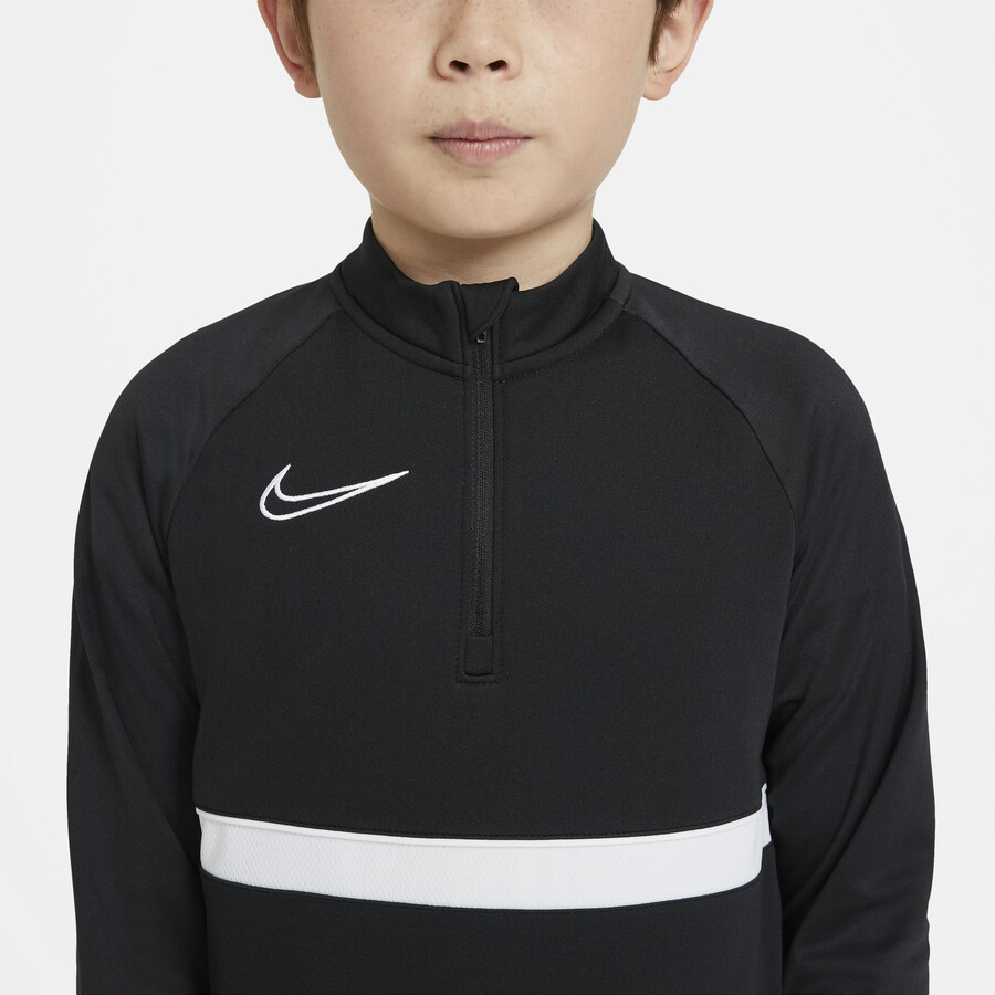 Sweat zippe junior Nike Academy noir blanc sur Foot