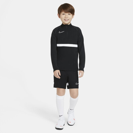 Sweat zippé junior Nike Academy noir blanc