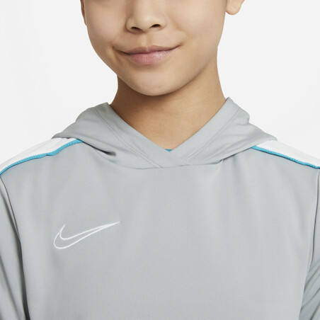 Sweat à capuche junior Nike Academy gris bleu