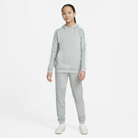 Sweat à capuche junior Nike Academy gris bleu