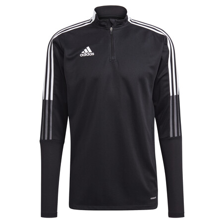 Sweat zippé adidas noir blanc