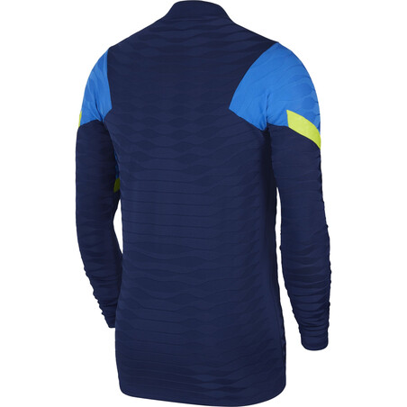 Sweat zippé Tottenham Strike Elite bleu jaune 2021/22