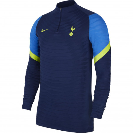 Sweat zippé Tottenham Strike Elite bleu jaune 2021/22