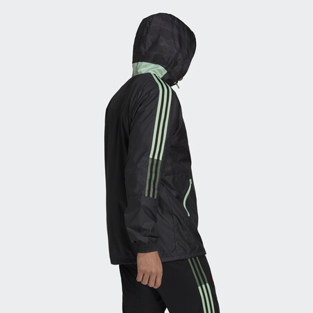 Coupe vent Manchester United noir vert 2020/21