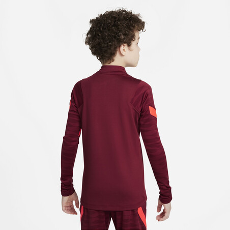 Sweat zippé junior Liverpool rouge 2021/22