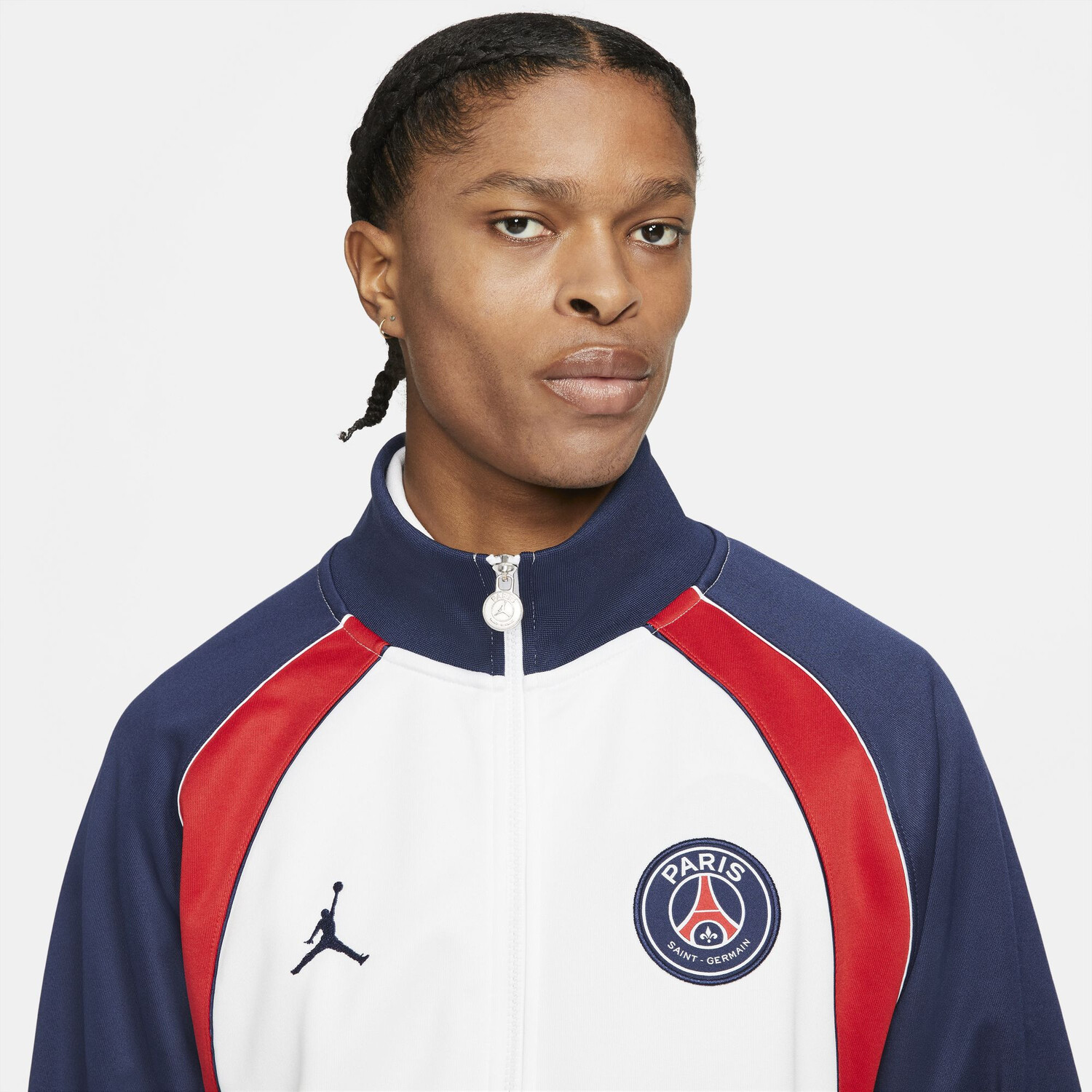 Veste survêtement PSG x Jordan bleu rouge 2021/22 sur Foot.fr
