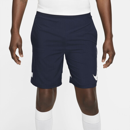 Short entraînement Nike Academy GX bleu blanc