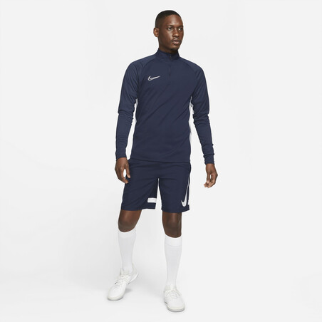 Short entraînement Nike Academy GX bleu blanc