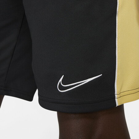 Short entraînement Nike Academy noir or