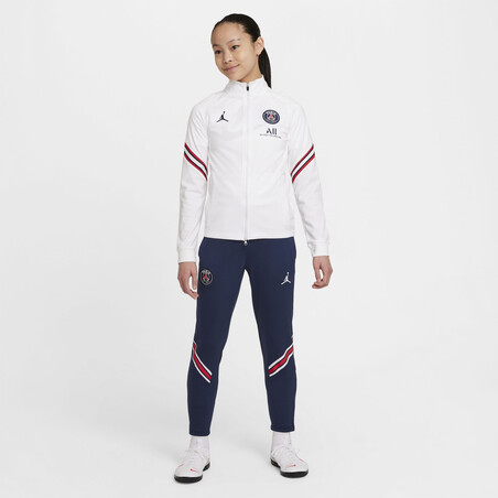 Ensemble survêtement junior PSG Strike blanc bleu 2021/22