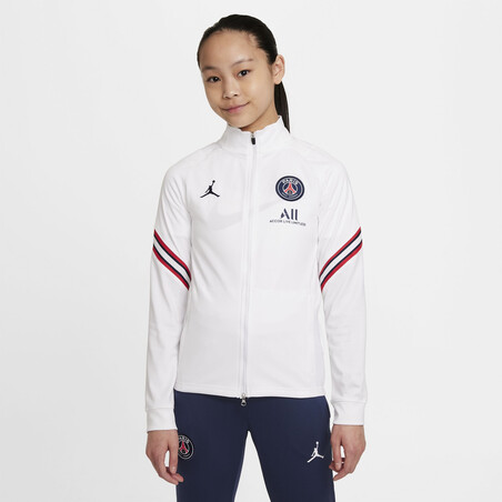 Ensemble survêtement junior PSG Strike blanc bleu 2021/22