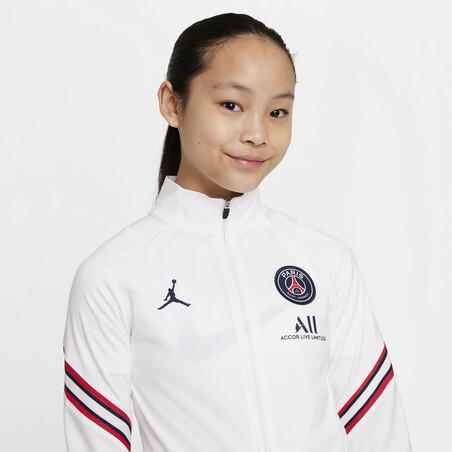 Ensemble survêtement junior PSG Strike blanc bleu 2021/22