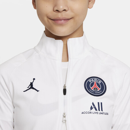 Ensemble survêtement junior PSG Strike blanc bleu 2021/22