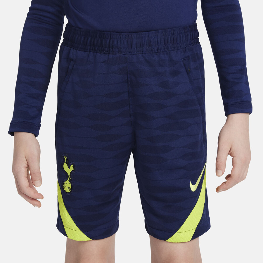 Short entraînement junior Tottenham Strike bleu jaune 2021/22
