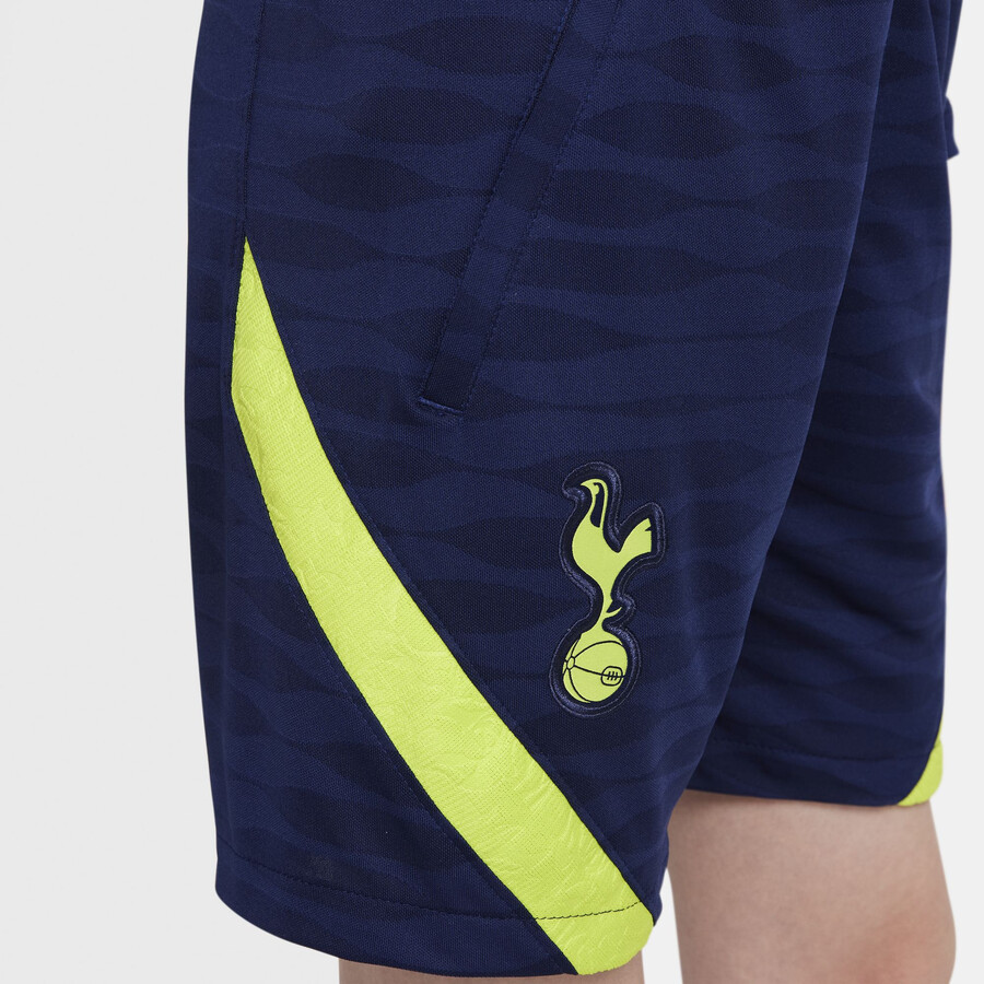 Short entraînement junior Tottenham Strike bleu jaune 2021/22