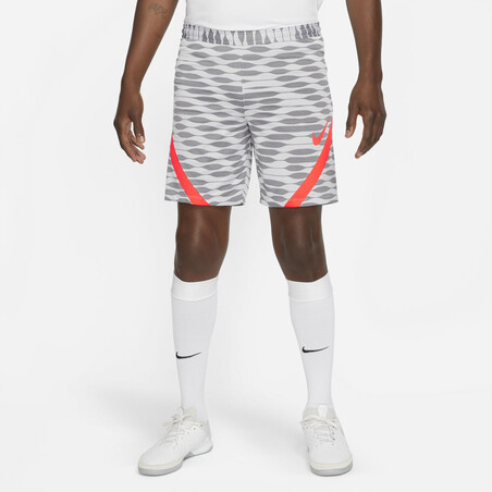 Short entraînement Nike Strike gris rouge 2021/22