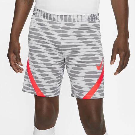 Short entraînement Nike Strike gris rouge 2021/22