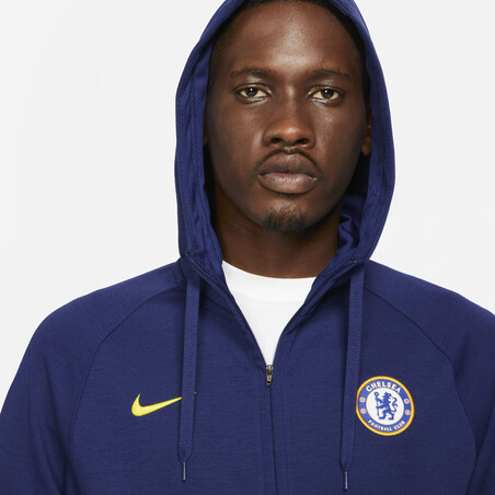 Sweat zippé Chelsea Fleece bleu jaune 2021/22