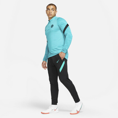 Pantalon surv tement Inter Milan noir bleu 2021 22 sur Foot