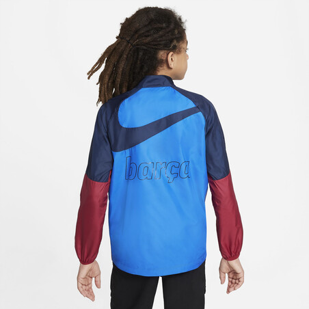 Veste imperméable junior FC Barcelone bleu rouge 2021/22