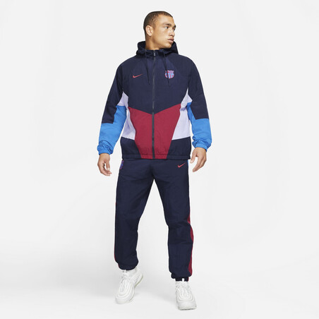 Veste survêtement FC Barcelone Woven bleu 2021/22