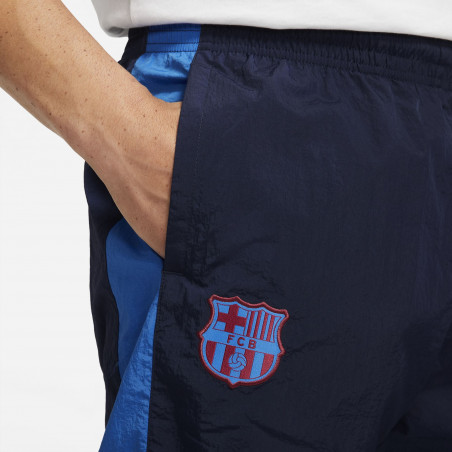 Pantalon survêtement FC Barcelone Woven bleu rouge 2021/22