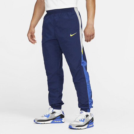 Pantalon survêtement Chelsea molleton bleu jaune 2021/22