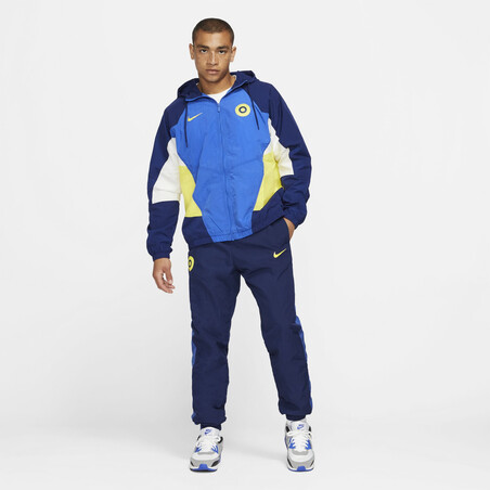 Pantalon survêtement Chelsea molleton bleu jaune 2021/22