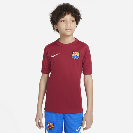 Maillot entraînement junior FC Barcelone Strike rouge 2021/22