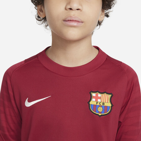 Maillot entraînement junior FC Barcelone Strike rouge 2021/22