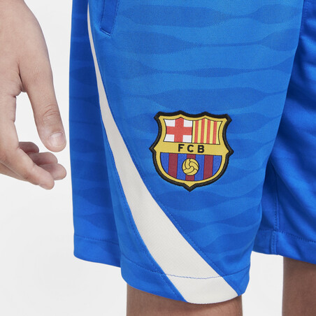 Short entraînement junior FC Barcelone bleu 2021/22