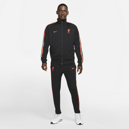Pantalon survêtement Liverpool N98 noir rouge 2021/22
