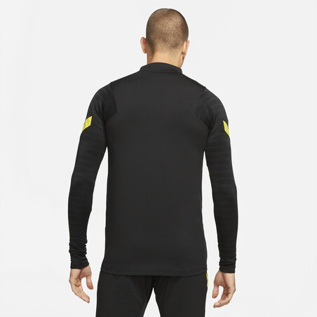 Sweat zippé Chelsea Strike noir jaune 2021/22