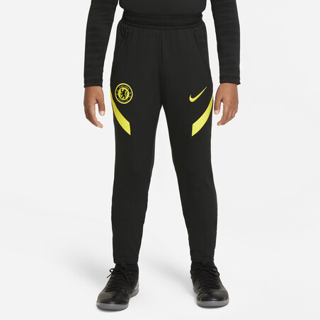 Pantalon survêtement junior Chelsea Strike noir jaune 2021/22