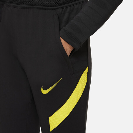 Pantalon survêtement junior Chelsea Strike noir jaune 2021/22