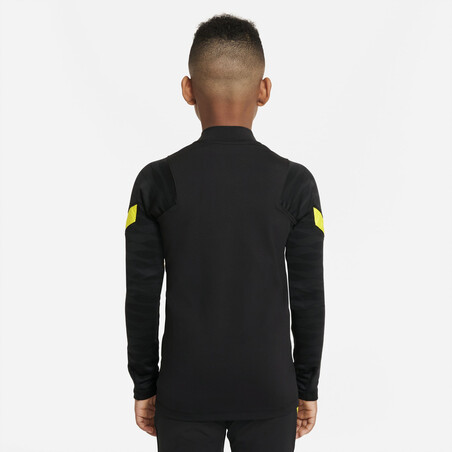 Sweat zippé junior Chelsea Strike noir jaune 2021/22