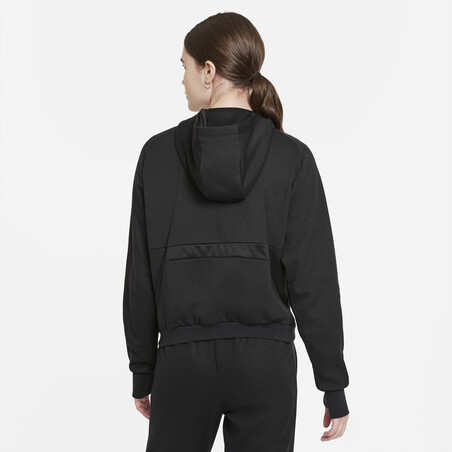 Sweat zippé à capuche PSG noir rose 2021/22