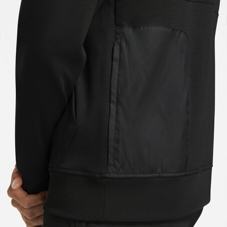 Sweat zippé Liverpool Fleece noir blanc 2021/22