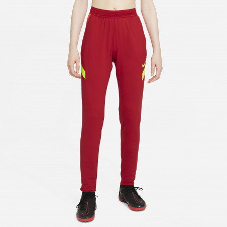 Pantalon survêtement Femme Nike Strike rouge jaune 2021/22