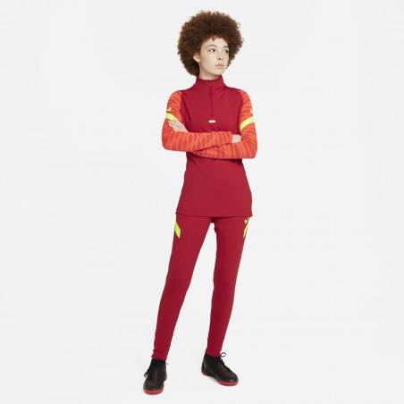 Pantalon survêtement Femme Nike Strike rouge jaune 2021/22