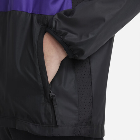 Veste imperméable junior Tottenham noir violet 2021/22