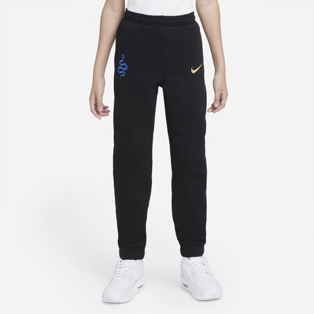 Pantalon survêtement junior Inter Milan Fleece noir bleu 2021/22