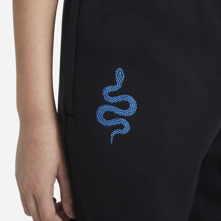 Pantalon survêtement junior Inter Milan Fleece noir bleu 2021/22