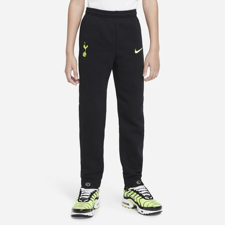 Pantalon survêtement junior Tottenham noir jaune 2021/22