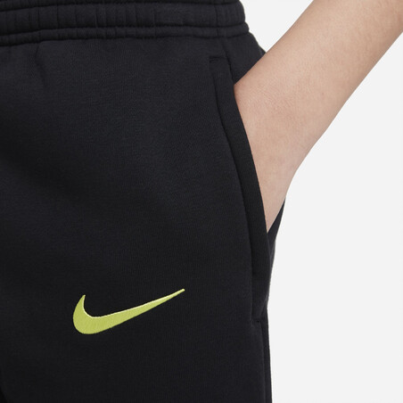 Pantalon survêtement junior Tottenham noir jaune 2021/22