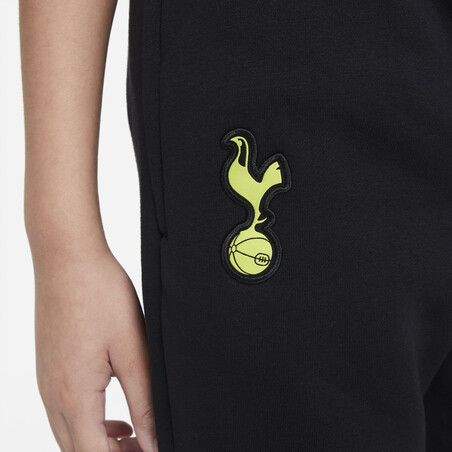 Pantalon survêtement junior Tottenham noir jaune 2021/22