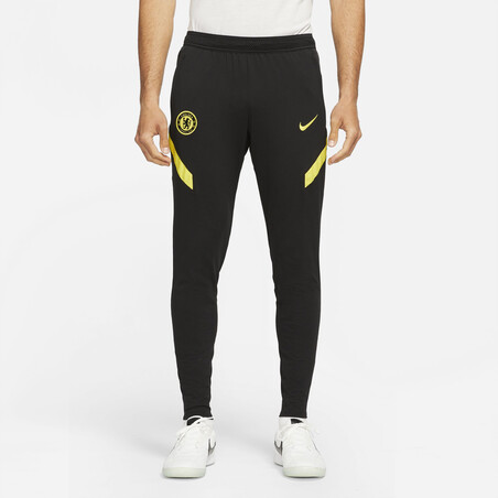 Pantalon survêtement Chelsea noir jaune 2021/22