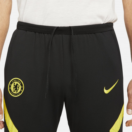 Pantalon survêtement Chelsea noir jaune 2021/22