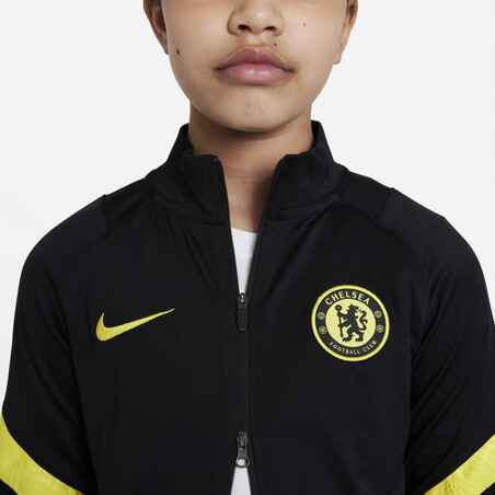 Ensemble survêtement junior Chelsea Strike noir jaune 2021/22